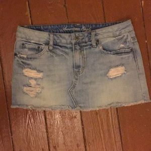 American Eagle Light Blue denim skirt